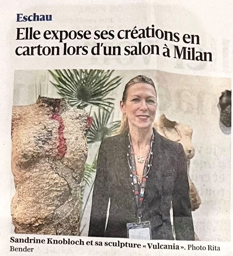 Article des DNA sur Le vrai pouvoir, au salon Art3F de Milan 2025